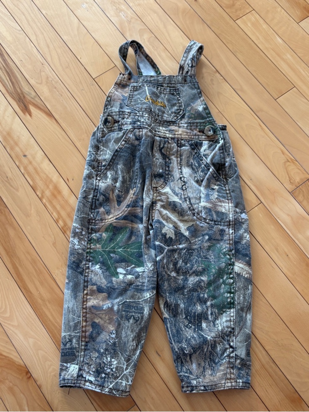 Camo Overalls 2T Toddler Hunting Gamehide Green Brown Realtree